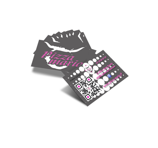 carte de visite pizza maria